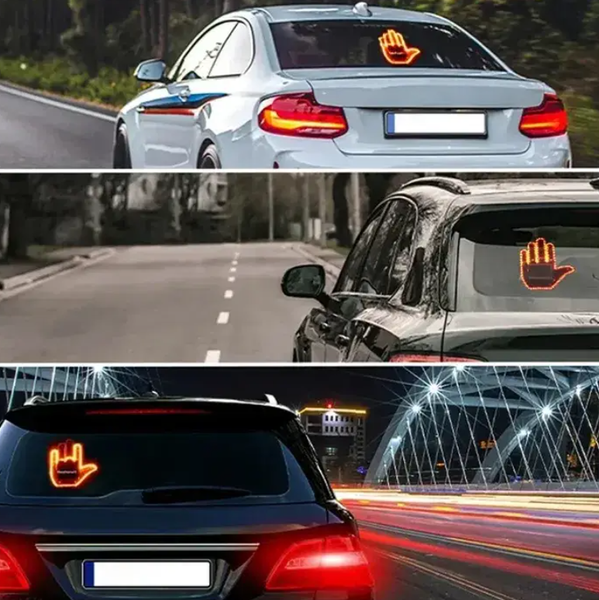 Led долоня з жестами для авто Hand Light з пультом керування 237756 фото