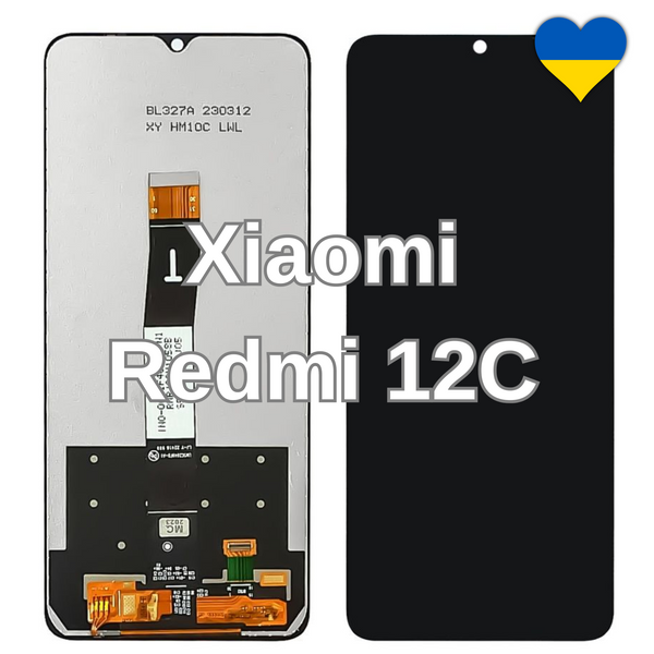 Дисплей для Xiaomi Redmi 12C з чорним тачскріном (TFT) 41717 фото