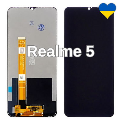 Дисплей для Realme 5 з чорним тачскріном (TFT) 26632 фото