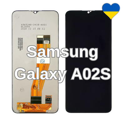 Дисплей для Samsung Galaxy A02S (SM-A025) з чорним тачскріном (TFT) 34846 фото