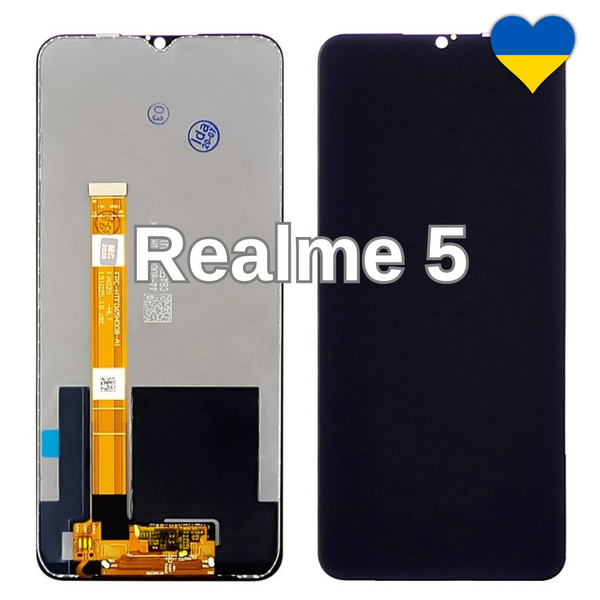 Дисплей для Realme 5 з чорним тачскріном (TFT) 26632 фото