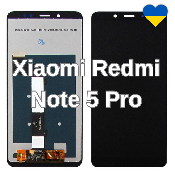 Дисплей для Xiaomi Redmi Note 5 Pro з чорним тачскріном (TFT) 15236/1 фото