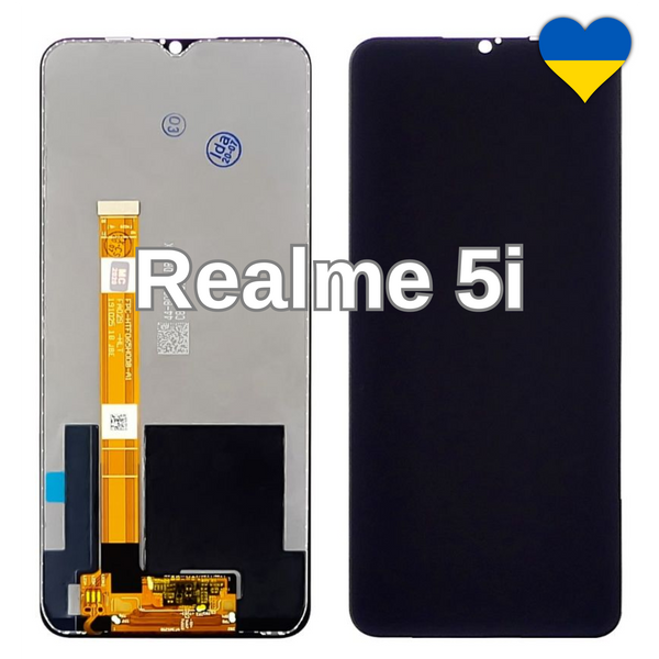 Дисплей для Realme 5i з чорним тачскріном (TFT) 26632/1 фото