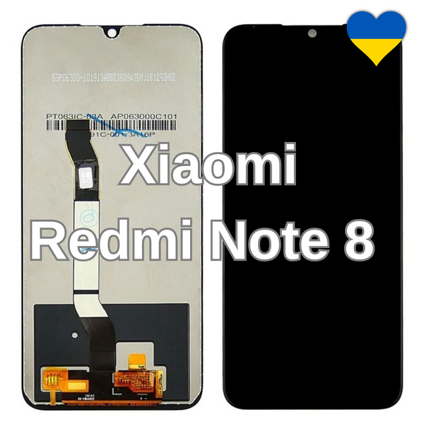 Дисплей для Xiaomi Redmi Note 8 з чорним тачскріном (TFT) 23770 фото