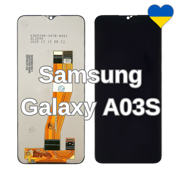 Дисплей для Samsung Galaxy A03S (SM-A037) з чорним тачскріном (TFT) 34846/2 фото