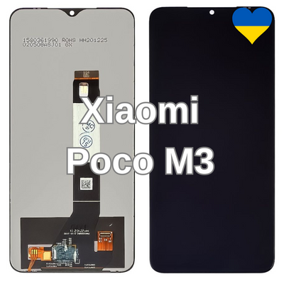 Дисплей для Xiaomi Poco M3 з чорним тачскріном (TFT) 34948/1 фото