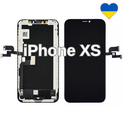 Дисплей для iPhone XS з чорним тачскріном (GX-AMOLED) та рамкою 24068 фото