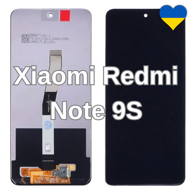 Дисплей для Xiaomi Redmi Note 9S з чорним тачскріном (TFT) 26249 фото
