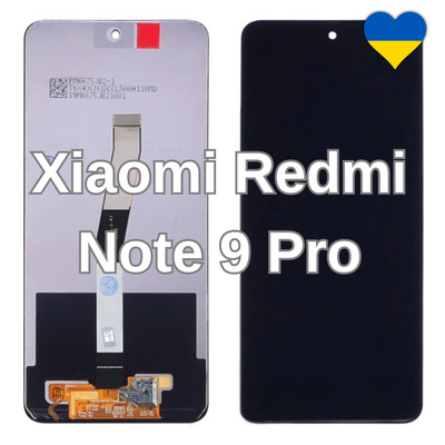 Дисплей для Xiaomi Redmi Note 9 Pro з чорним тачскріном (TFT) 26249/1 фото