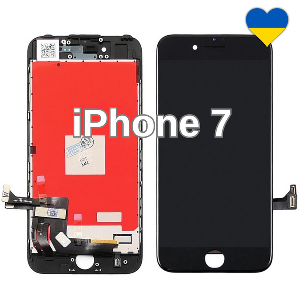 Дисплей для iPhone 7 з чорним тачскріном (HC) та рамкою 11788 фото