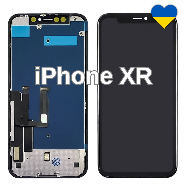 Дисплей для iPhone XR з чорним тачскріном (GX-IN CELL) та рамкою 40925 фото