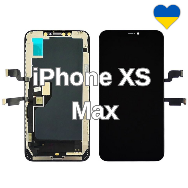 Дисплей для iPhone XS Max з чорним тачскріном (GX-AMOLED) та рамкою 21959 фото