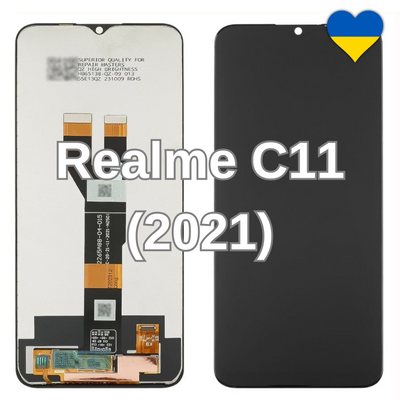 Дисплей для Realme C11 (2021) з чорним тачскріном (TFT) 44803 фото