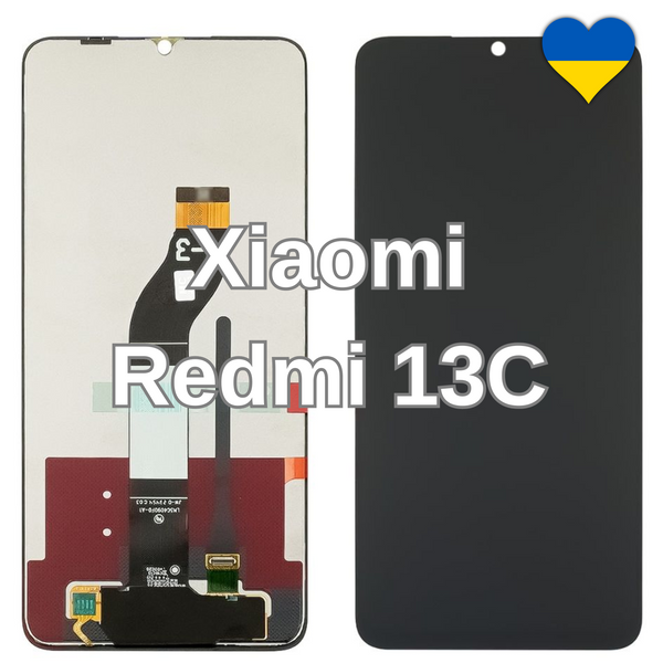 Дисплей для Xiaomi Redmi 13C з чорним тачскріном (TFT) 44876 фото