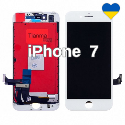 Дисплей для iPhone 7 з білим тачскріном (TFT) та рамкою 23082 фото