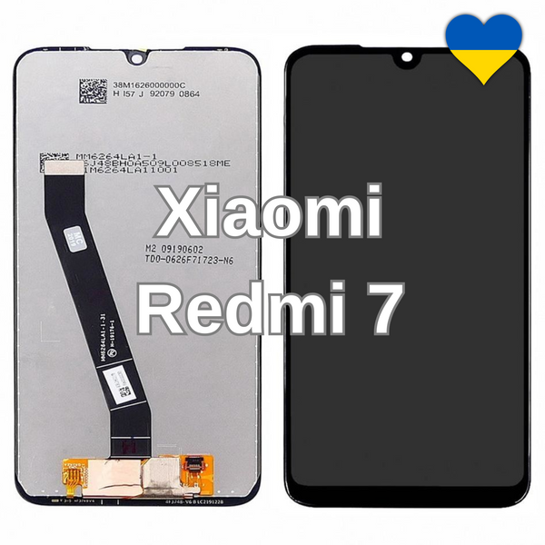 Дисплей для Xiaomi Redmi 7 з чорним тачскріном (TFT) 20419 фото