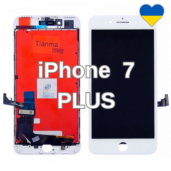Дисплей для iPhone 7 Plus з білим тачскріном (TFT) та рамкою 23084 фото