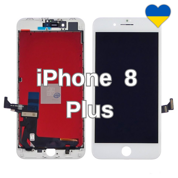 Дисплей для iPhone 8 Plus з білим тачскріном (TFT) та рамкою 26977 фото
