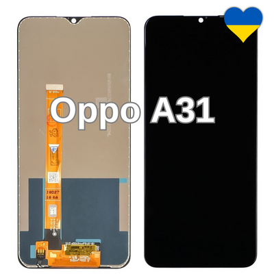 Дисплей для Oppo A31 з чорним тачскріном (TFT) 26994/2 фото