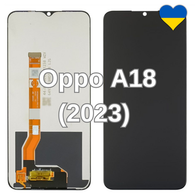 Дисплей для Oppo A18 (2023) з чорним тачскріном (TFT) 44880 фото