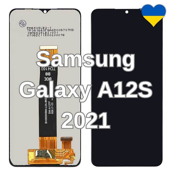 Дисплей для Samsung Galaxy A12S 2021 (A127F) з чорним тачскріном (TFT) 40532 фото
