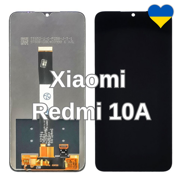Дисплей для Xiaomi Redmi 10A з чорним тачскріном (TFT) 30811/3 фото