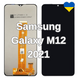 Дисплей для Samsung Galaxy M12 2021 (M127F) з чорним тачскріном (TFT) 41524 фото 1