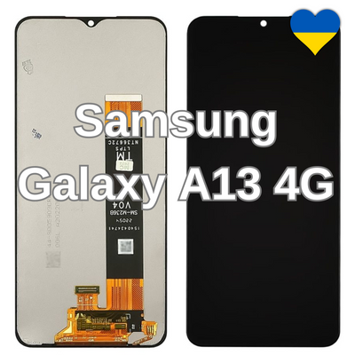 Дисплей для Samsung Galaxy A13 4G (A135F) з чорним тачскріном (TFT) 39556 фото