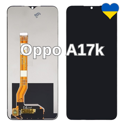 Дисплей для Oppo A17k з чорним тачскріном (TFT) 40732/2 фото