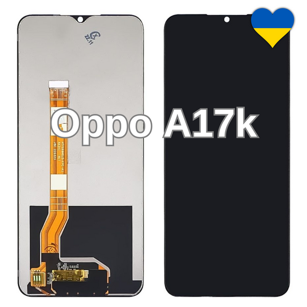 Дисплей для Oppo A17k з чорним тачскріном (TFT) 40732/2 фото