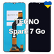 Дисплей для TECNO Spark 7 Go (KF6M) з чорним тачскріном (TFT) 39530/1 фото 1
