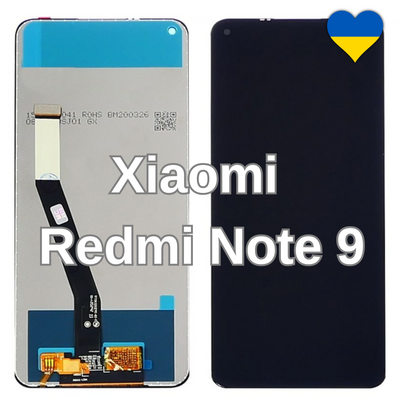 Дисплей для Xiaomi Redmi Note 9 з чорним тачскріном (TFT) 27485 фото