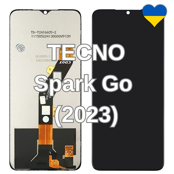Дисплей для TECNO Spark Go (2023) з чорним тачскріном (TFT) 41721 фото