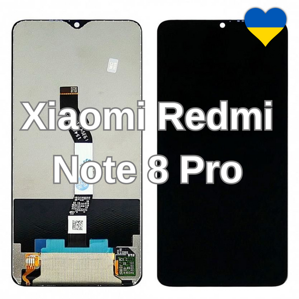 Дисплей для Xiaomi Redmi Note 8 Pro з чорним тачскріном (TFT) 23771 фото