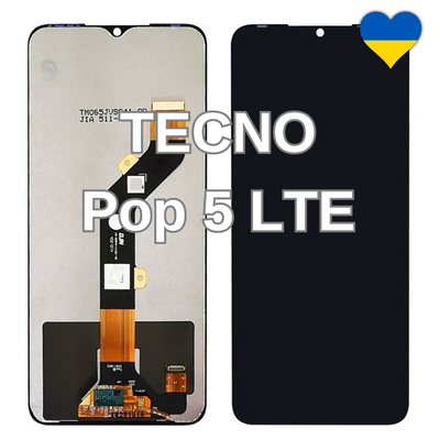 Дисплей для TECNO Pop 5 LTE (BD4I) з чорним тачскріном (TFT) 40040 фото