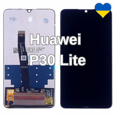 Дисплей для Huawei P30 Lite з чорним тачскріном (TFT) 20704 фото