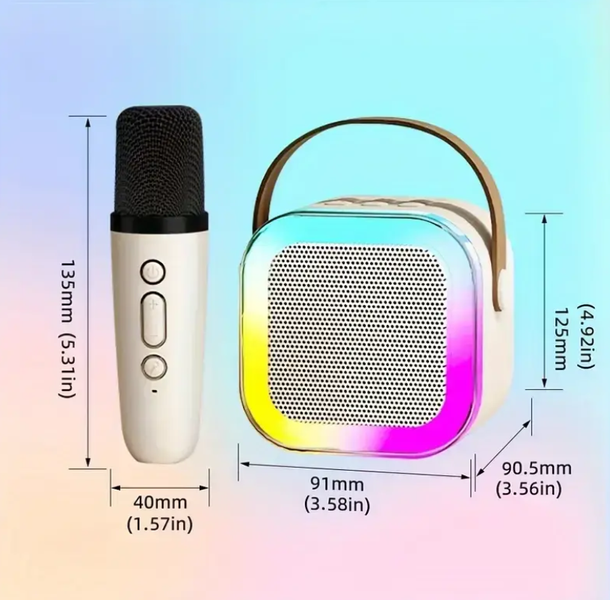 Портативна Bluetooth колонка з одним мікрофоном K12 210784 фото