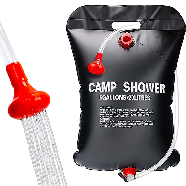 Літній душ переносний Solar Shower, 20 л з лійкою та ручкою 210984 фото